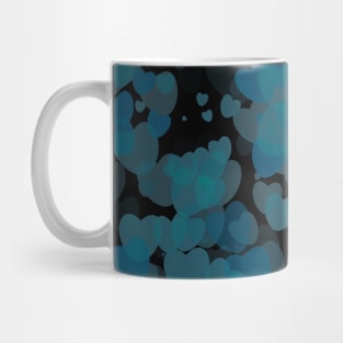 Turquoise Hearts Mug